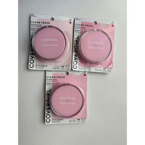 Covergirl Clean Fresh Healthy Look Pressed Powder 180 Tan Lot of 3